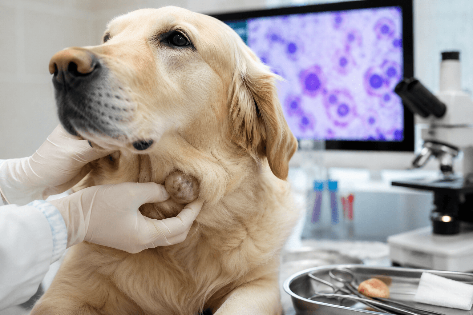 Guz u psa lub kota – diagnostyka, biopsja, chirurgiczne usunięcie i histopatologia