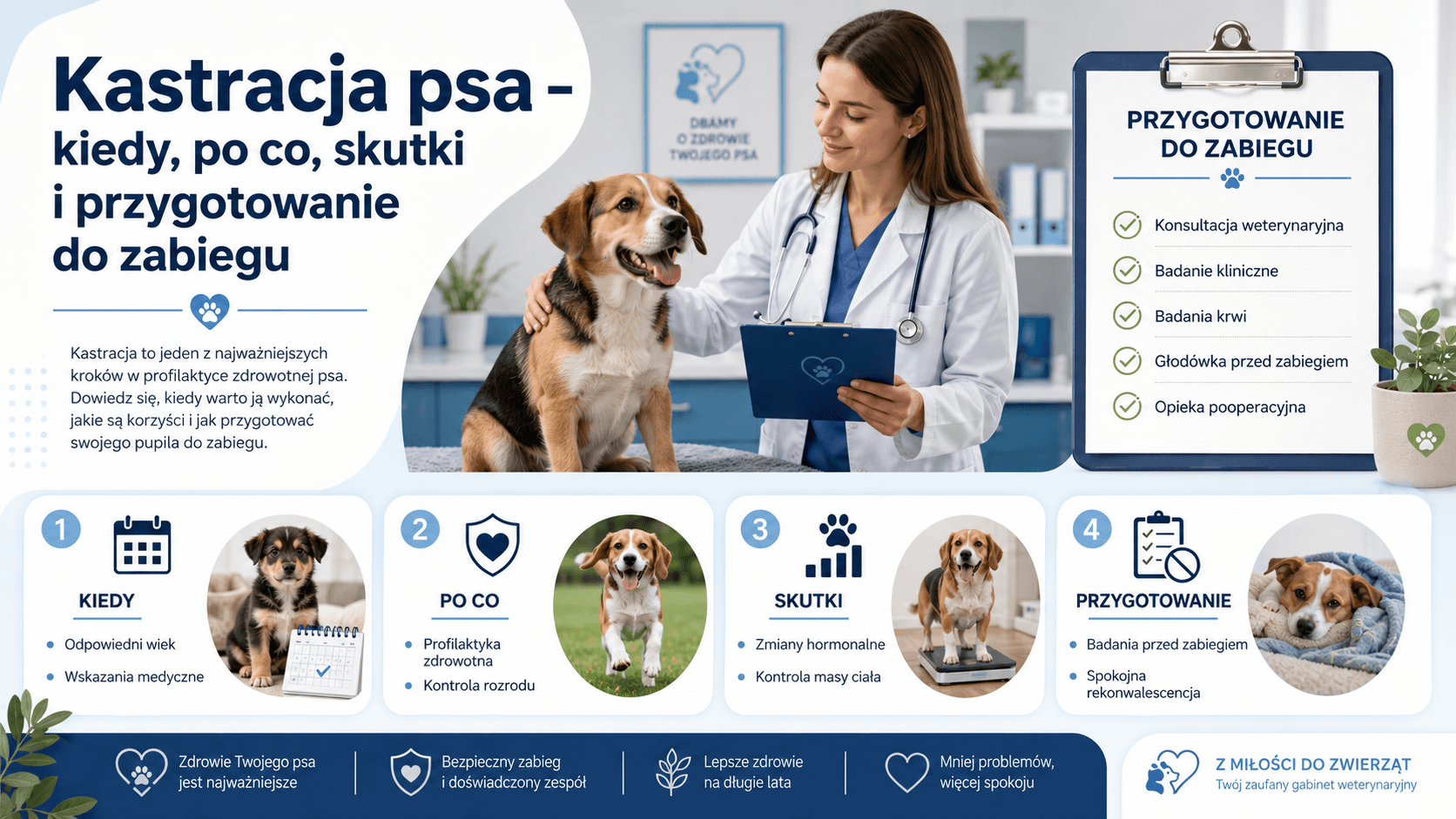 Kastracja psa – kiedy, po co, skutki i przygotowanie do zabiegu